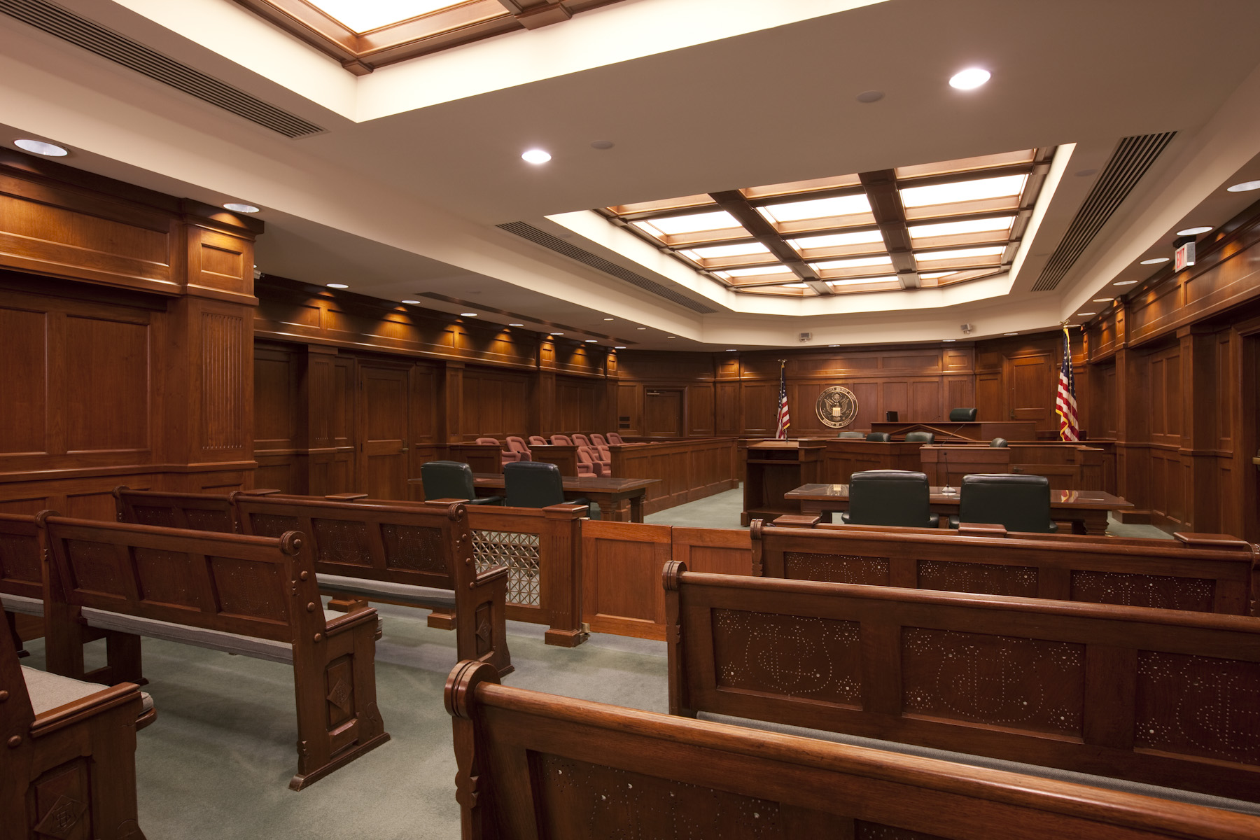 Courtroom in US District Court in Wichita, KS | A Law Blog 